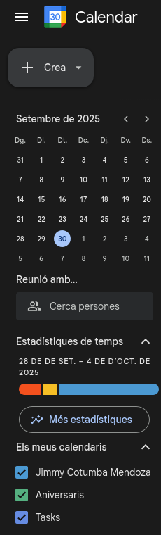 Compartir el calendari personal amb el corporatiu Screenshot 2025 09 30 At 13 56 49 Institut Castellbisbal Calendari Setmana Del 28 De De Setembre De 2025
