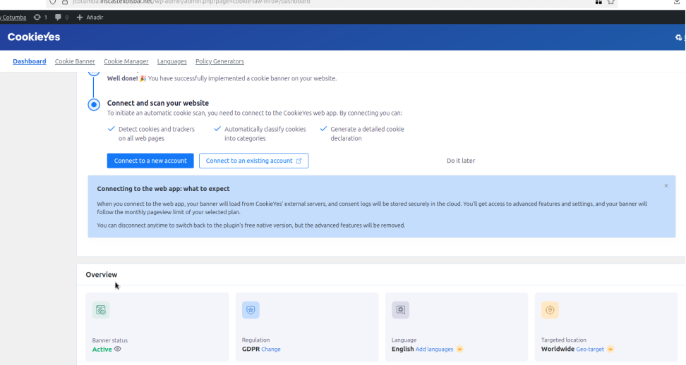 Galetes i configuració de privadesa Cookie