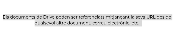 Utilització de marcadors en documents de Drive Marcadors