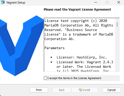Instal·lació de VirtualBox i Vagrant captura de pantalla 2025 10 05 140935
