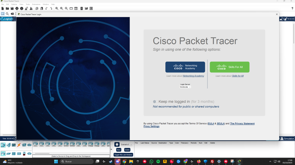 Instal·lació de Packet Tracer captura de pantalla 2025 10 05 170100