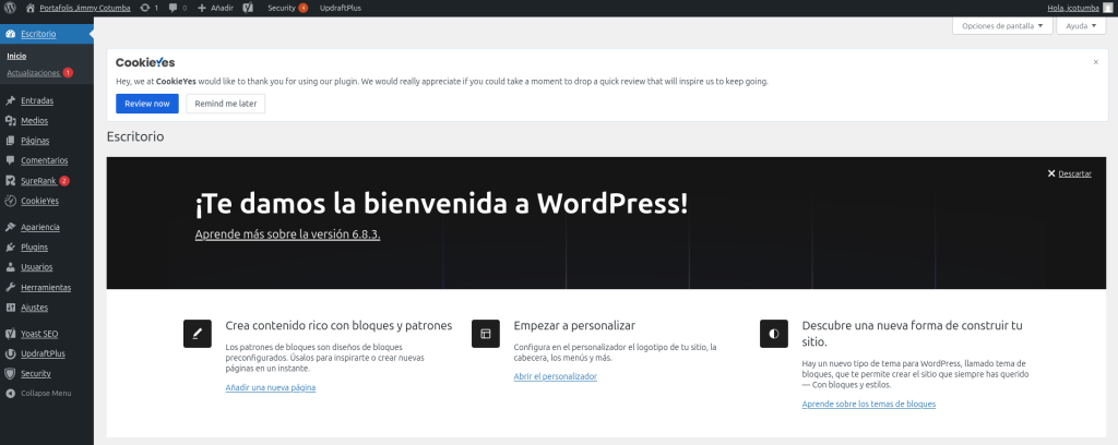 screenshot 2025 10 20 at 13 49 40 escritorio portafolis jimmy cotumba — wordpress