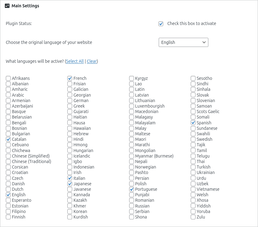 screenshot 2026 04 16 at 10 40 19 google language translator portafolis jimmy cotumba — wordpress