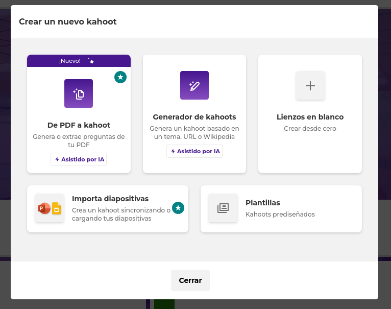 screenshot 2026 04 16 at 12 07 53 crear kahoot kahoot!
